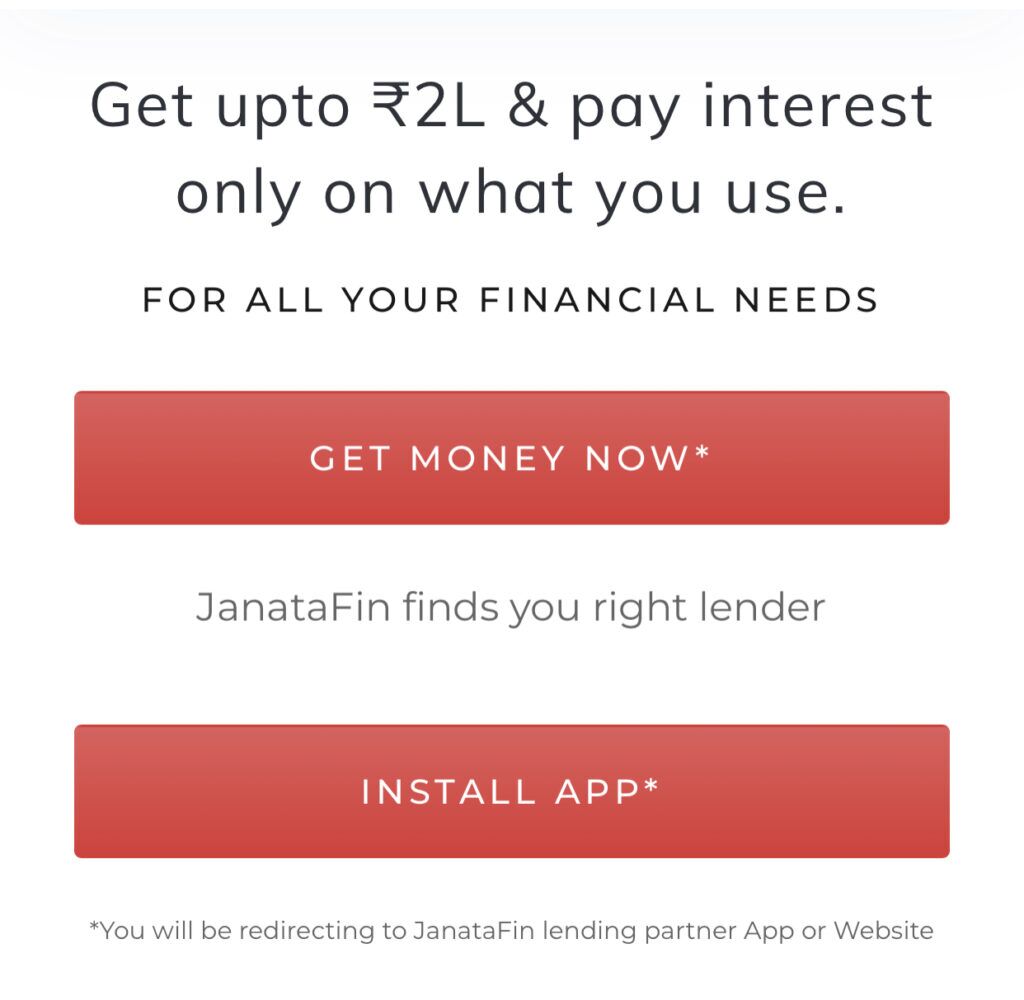 JanataFin Loans CTA